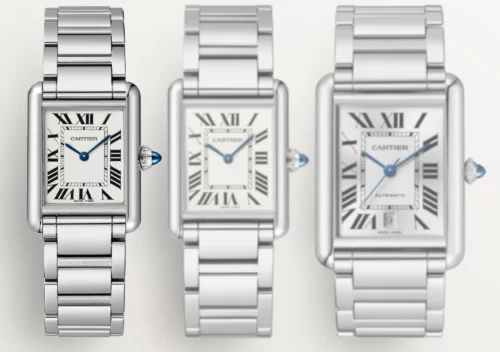 cartier tank watch collection
